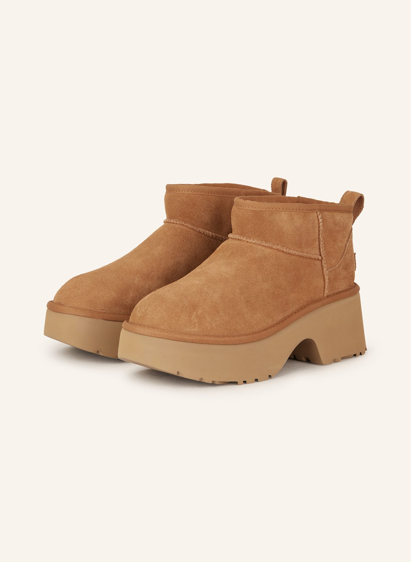 

Ботинки на платформе classic ultra mini new heights UGG, цвет COGNAC