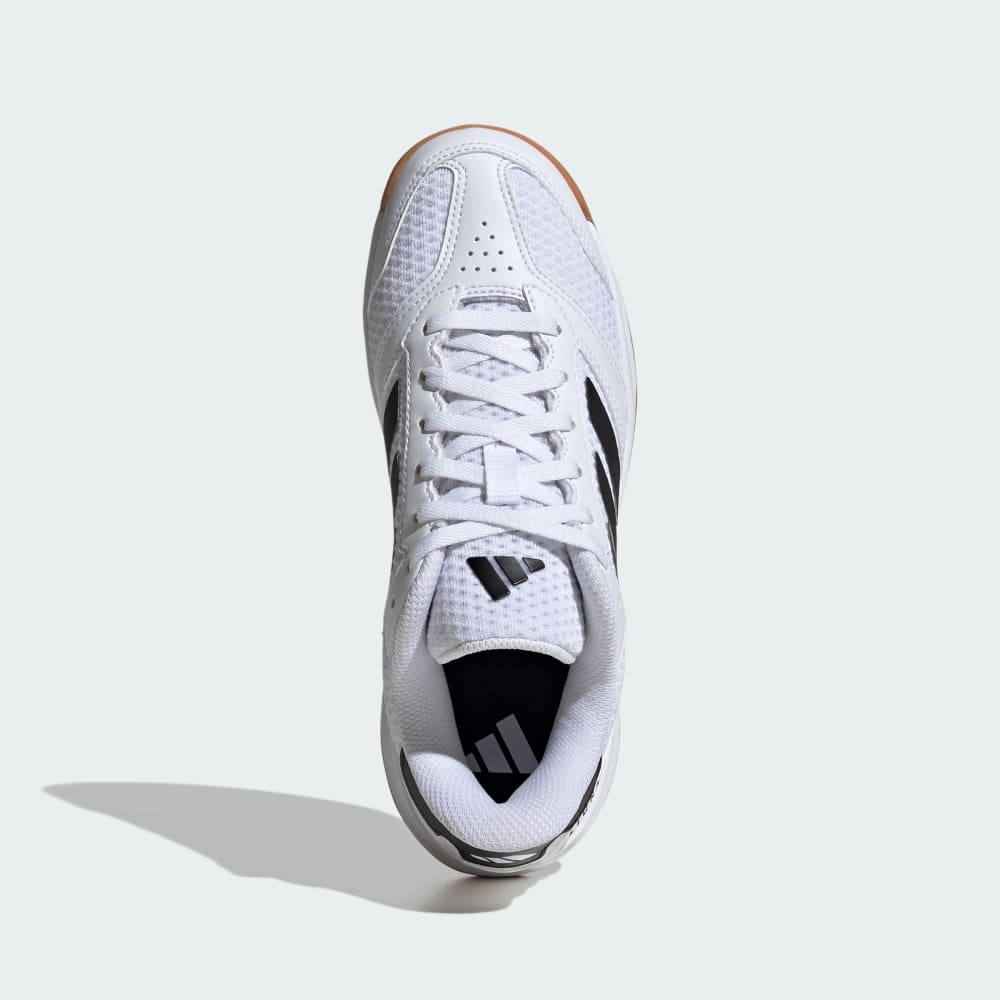 Кроссовки Adidas Ligra 8 Indoor Shoes Kids, цвет Cloud White/Core Black/Cloud White — фото 2