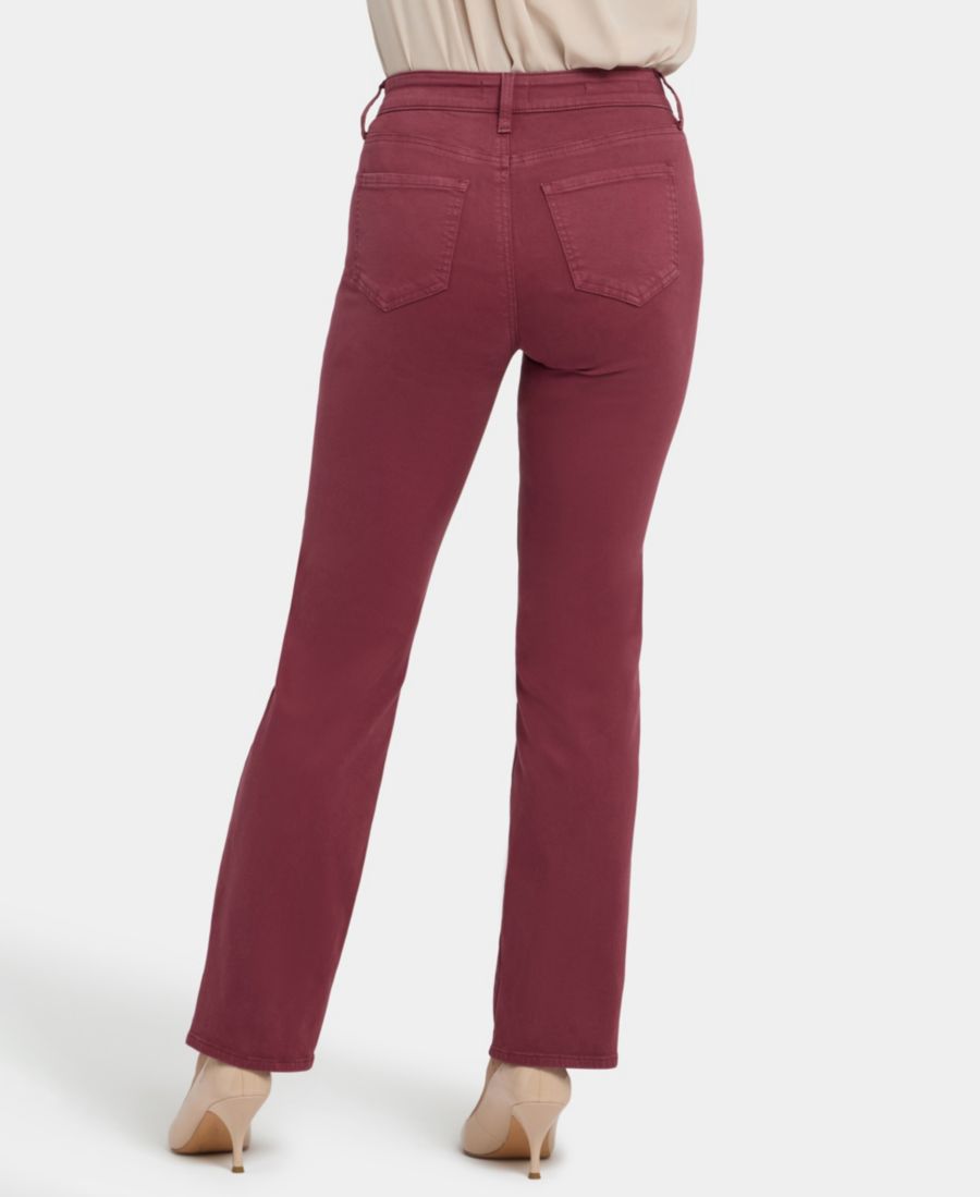 Женские прямые джинсы Мэрилин с высокой посадкой NYDJ, True Burgundy — фото 4