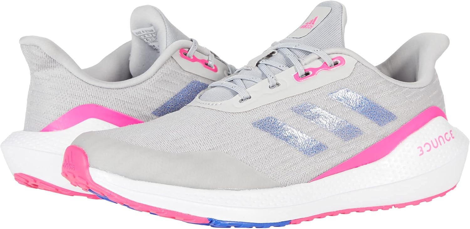 Кроссовки Adidas EQ21 T5 для детей и взрослых, розовый/серый — фото 2