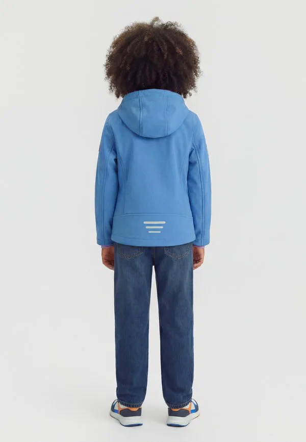 Куртка унисекс trollfjord из мягкого материала для девочек Trollkids, Cornflower/Violet Sorbet — фото 2