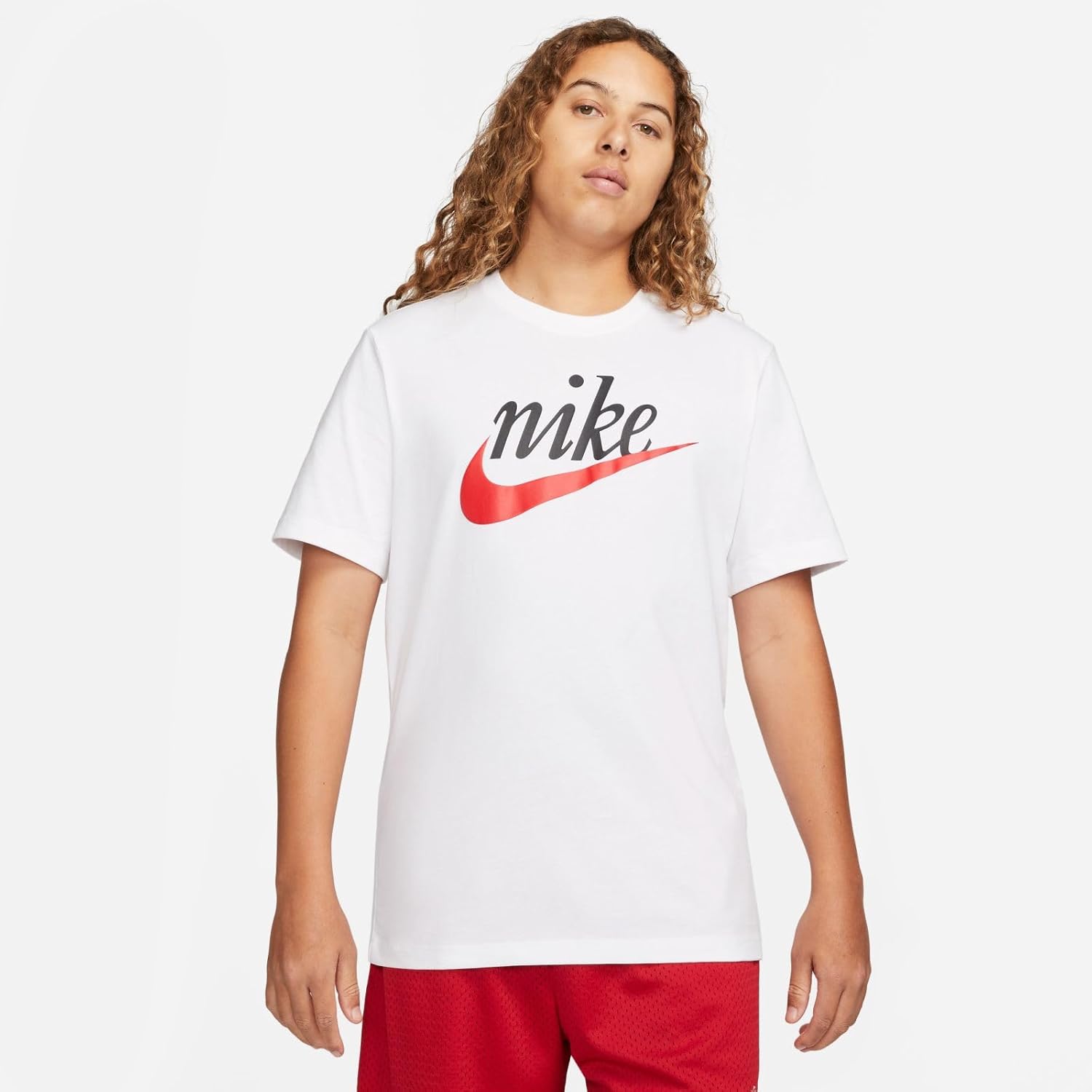 Мужская уличная одежда Nike, White - Black - Red — фото 2