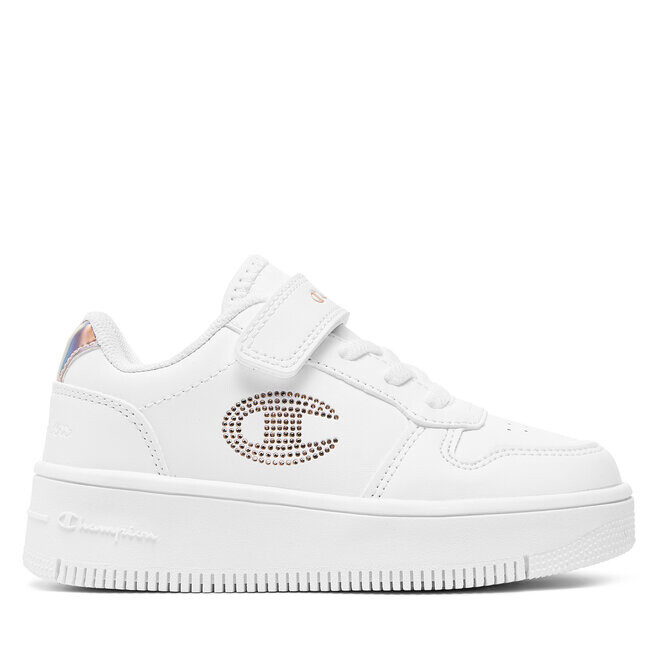 

Кроссовки Champion Rebound Platform Glitter G Ps Low Cut Shoe S32830-CHA-WW008 Wht/Rose Gold, белый