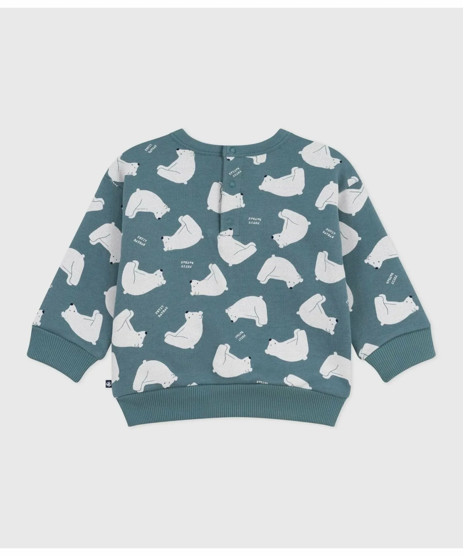 Пуловер из толстовки PETIT BATEAU, Indigo Blue/Multicolor — фото 4
