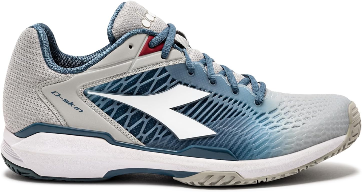 Мужские теннисные кроссовки Diadora Speed Competition 7 Plus Ag - синие, серые, белые — фото 2