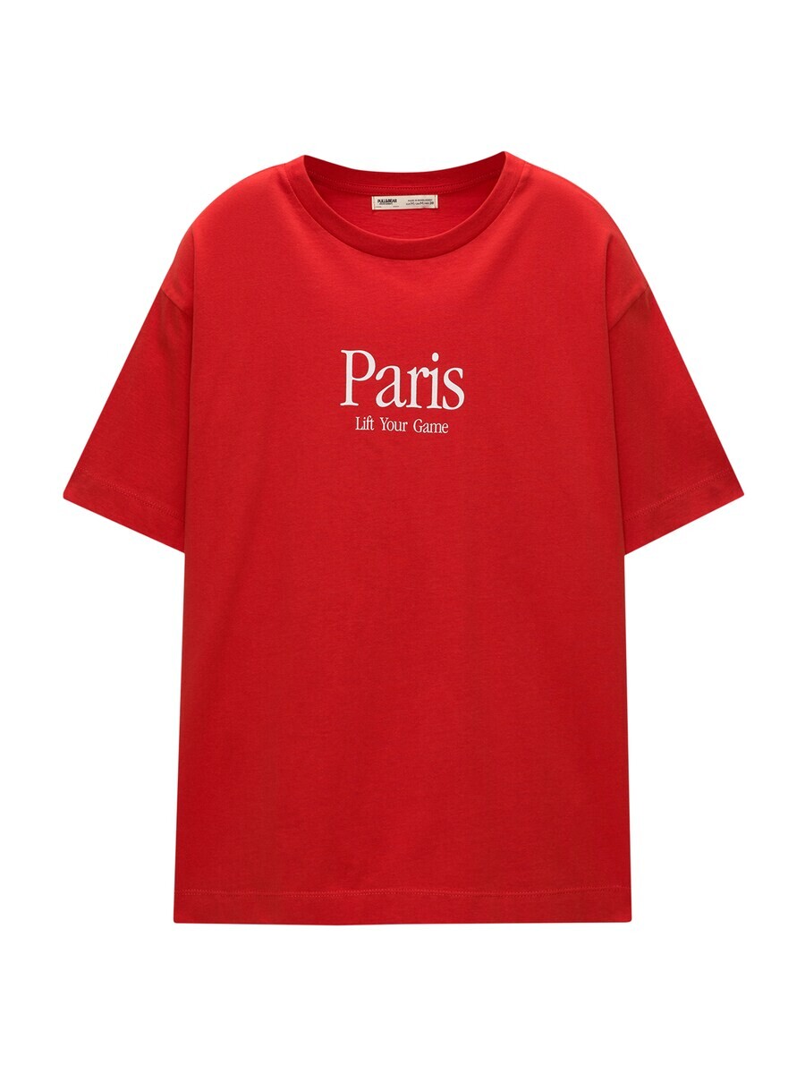 

Футболка Pull&Bear, красный