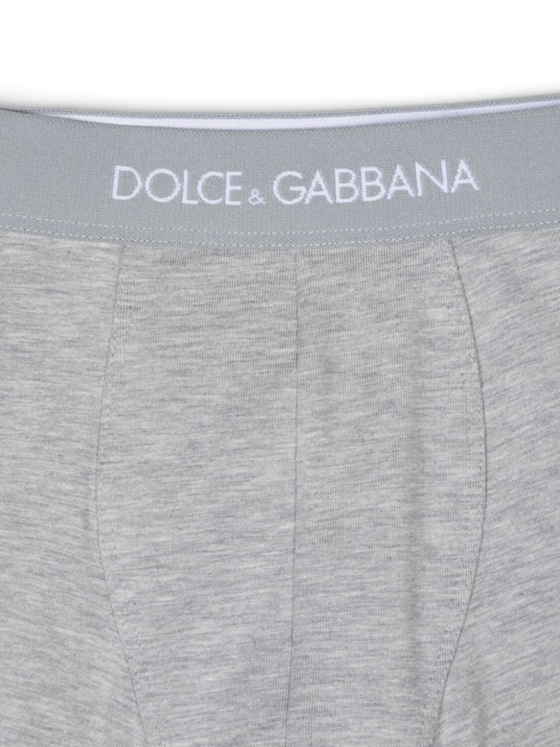 Dolce & Gabbana Kids трусы-боксеры с логотипом на поясе (комплект из двух штук), серый — фото 3