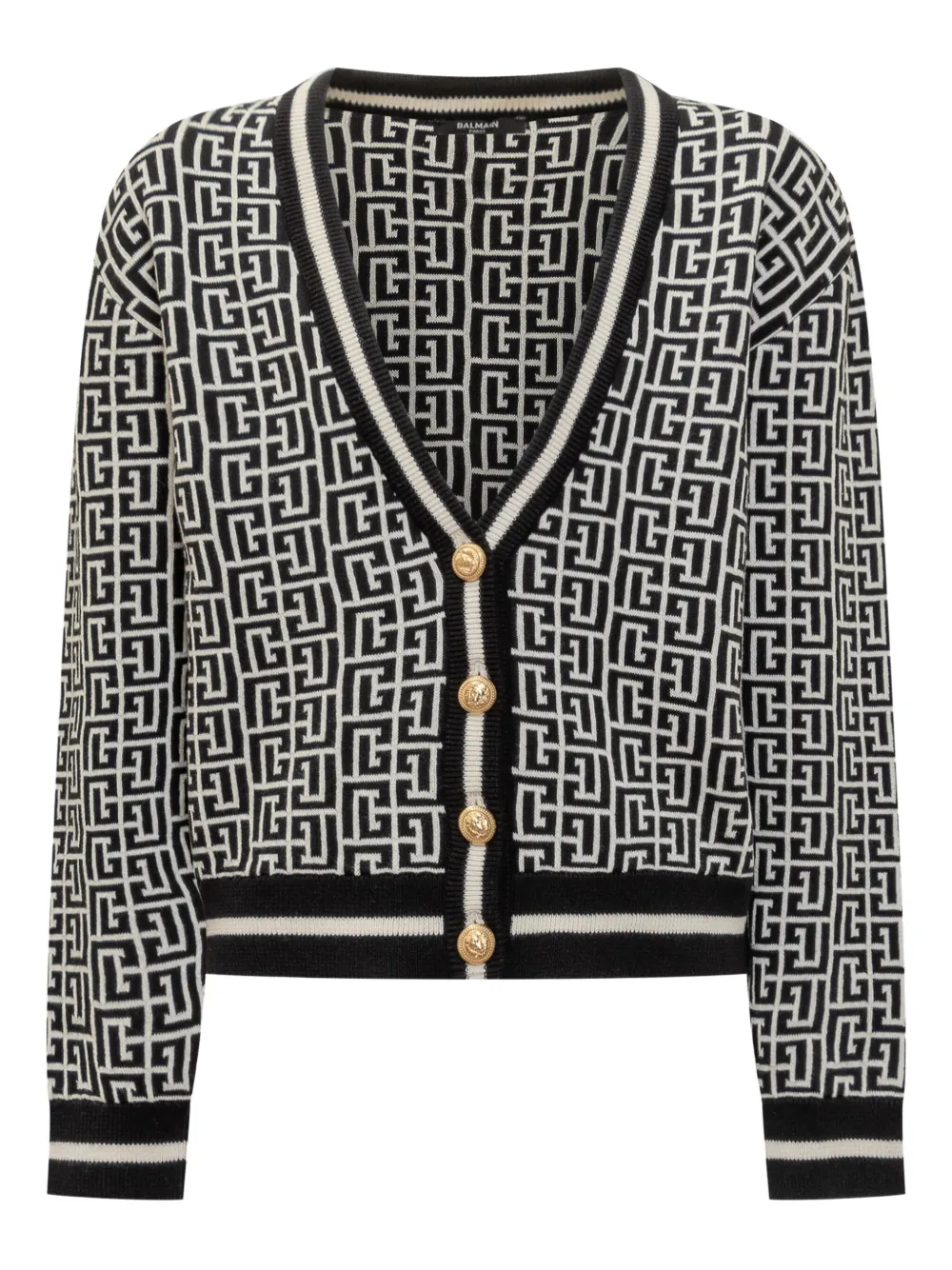 

Кардиган с монограммой Balmain Kids, белый