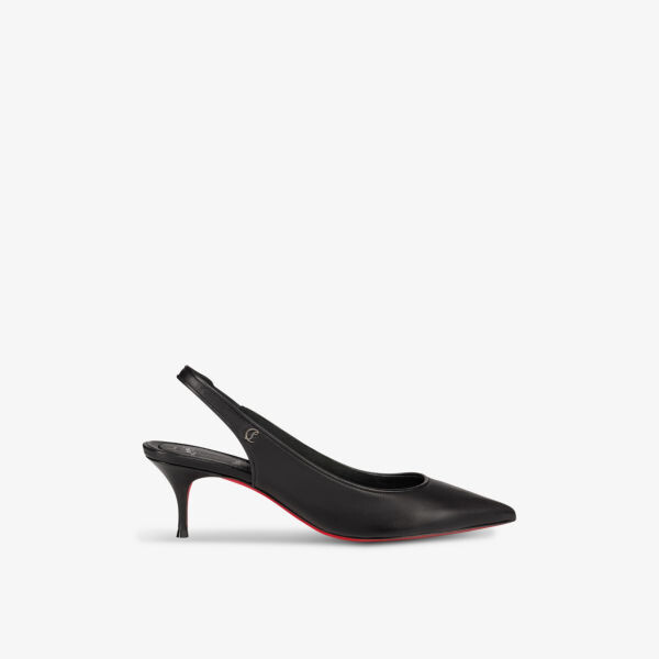 Спортивные туфли-лодочки Kate Sling 55 из кожи на каблуке Christian Louboutin, черный