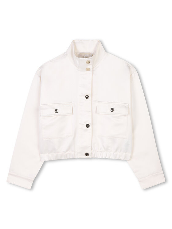 Переходная куртка стандартного кроя R30326 S Michael Kors, экрю — фото 3