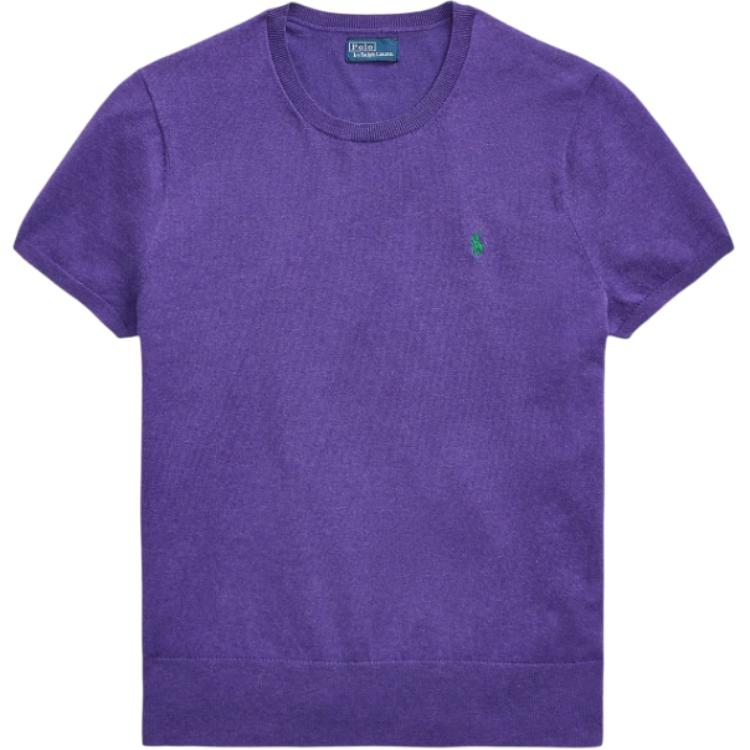 Футболка из тонкого топа Polo Ralph Lauren, фиолетовый — фото 3
