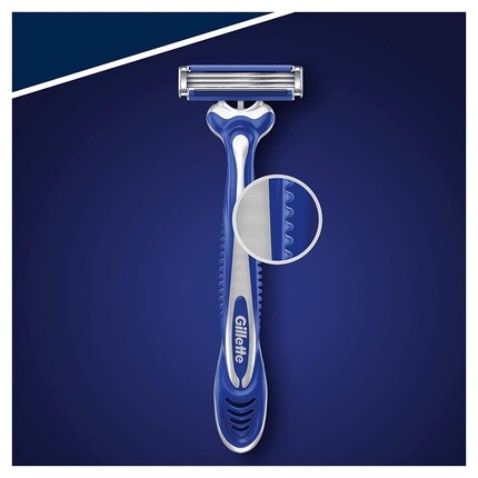 Gillette Одноразовые лезвия Sensor3 Comfort для мужчин, 5 шт., серебристые — фото 3