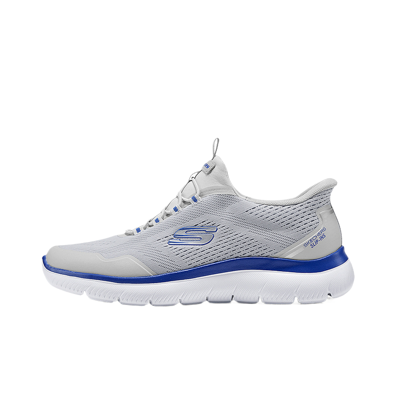 

СПОРТИВНЫЕ МУЖСКИЕ Низкие повседневные туфли, мужские, серые Skechers, Gray
