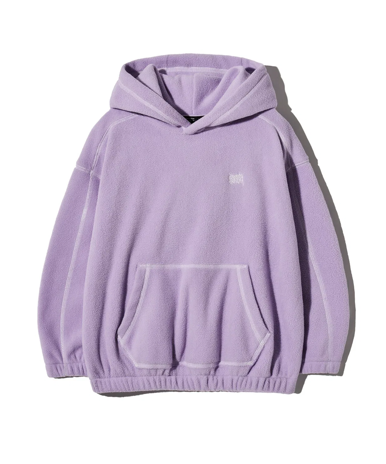 Детское фиолетовое флисовое худи с нашивкой от Brownbreath Kids — фото 3
