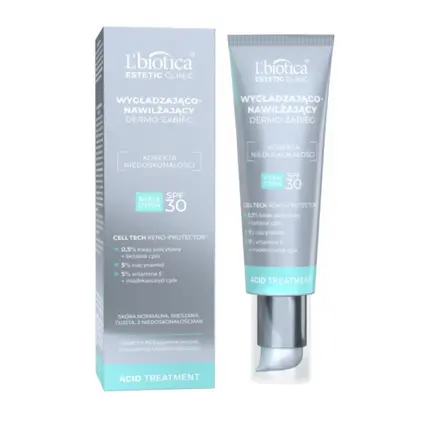 

LBIOTICA Estetic Clinic Разглаживающий и увлажняющий дневной крем для ухода за кожей SPF