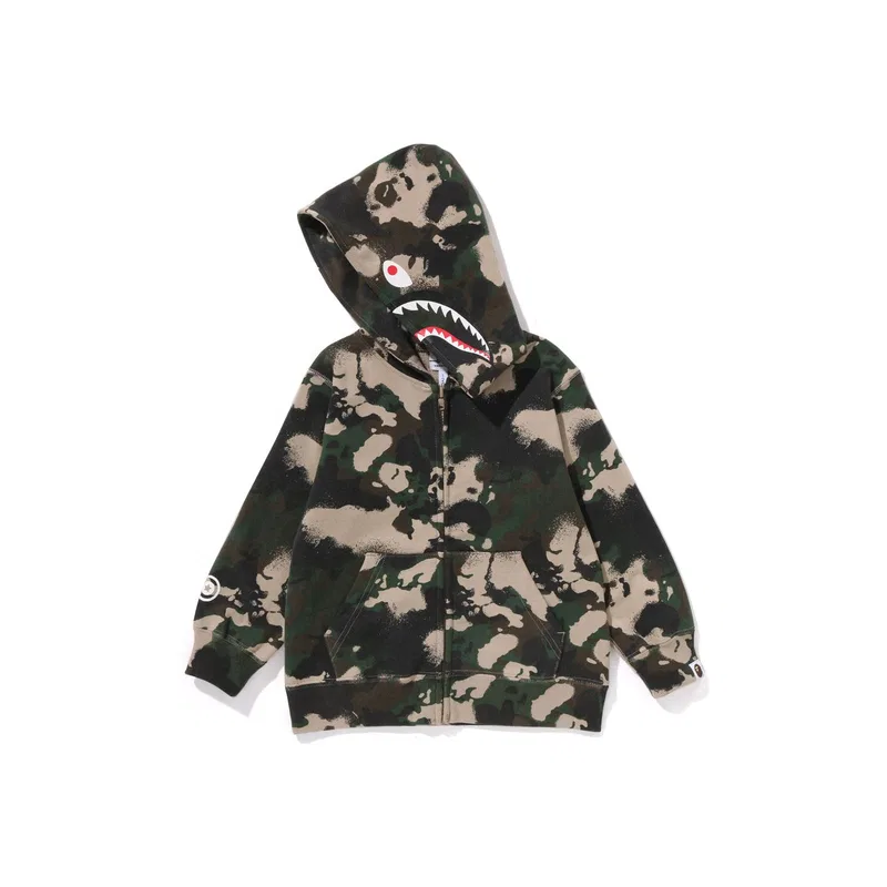 Свитшот детский A BATHING APE зеленый