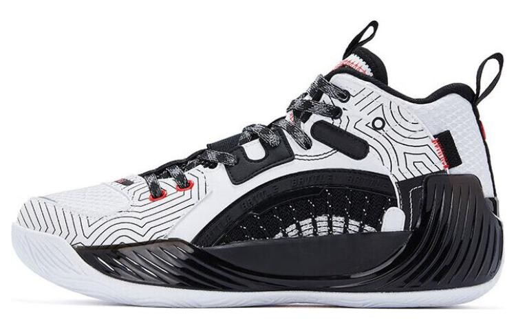 

Баскетбольные кроссовки Basketball Shoes Men Mid-Top Black/White Qiaodan