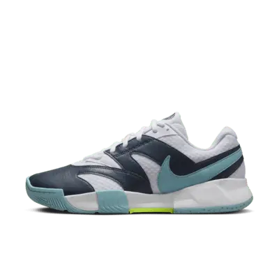 

Кроссовки Nike NikeCourt Lite 4, цвет White/Armory Navy/Denim Turquoise/Volt