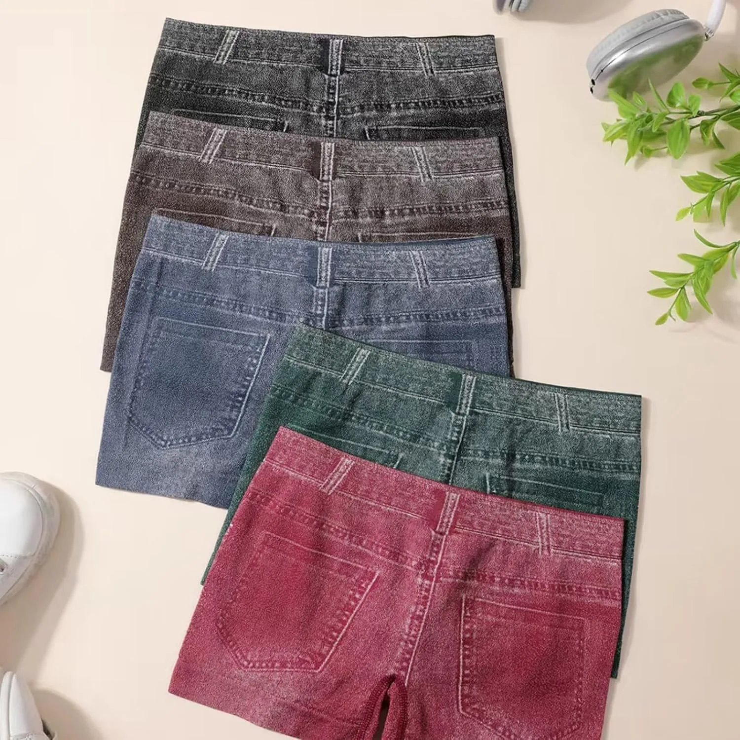 Женские джинсовые шорты Low Waist с застежкой на пуговицах, подчеркивающие ягодицы, облегающие мини — фото 2