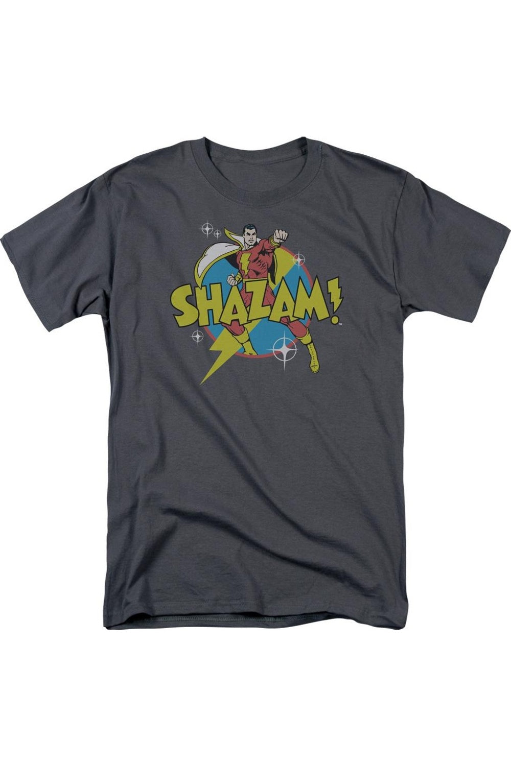

Футболка с коротким рукавом для взрослых DC Comics Shazam Power Bolt Gildan, цвет charcoal