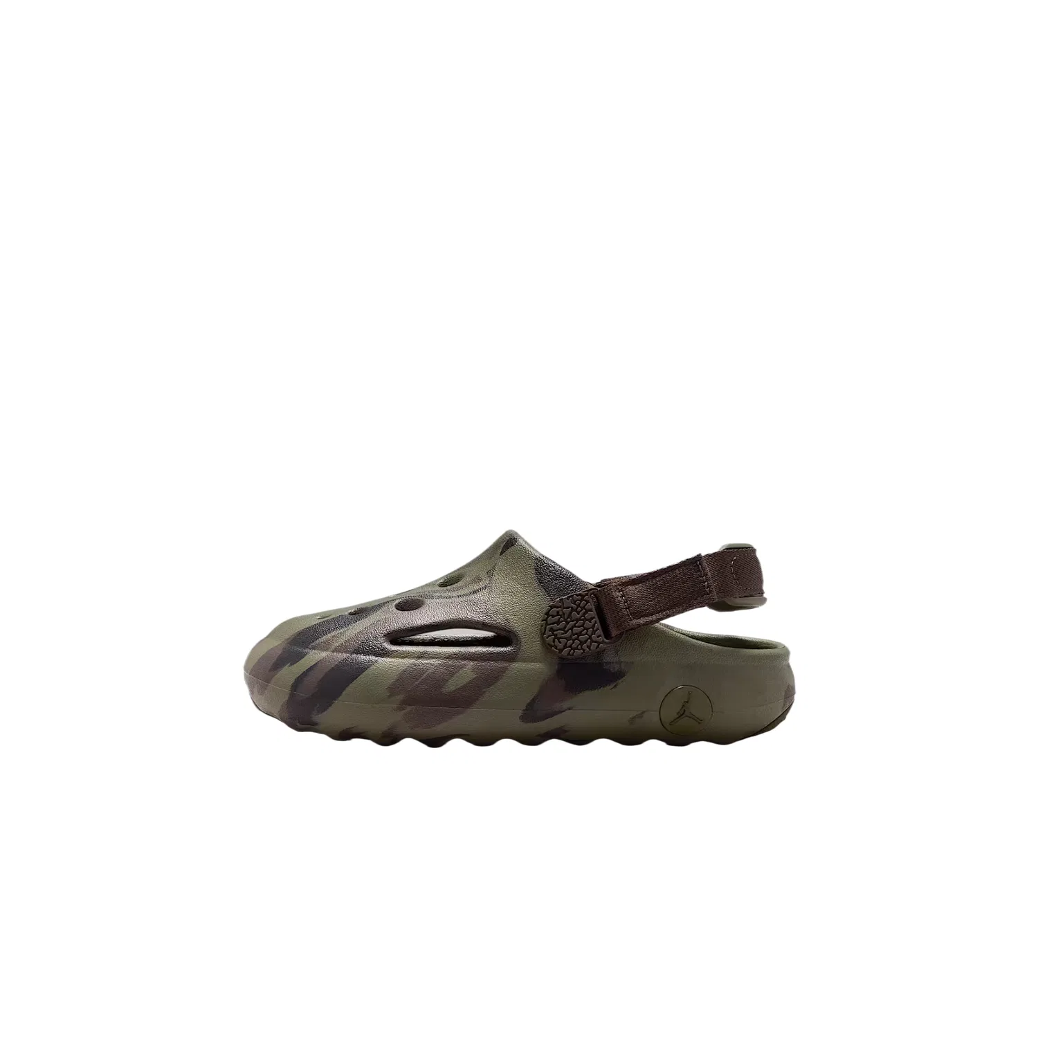 Детские клоги Jordan Hydrip дышащие Medium Olive/Black/Baroque Brown