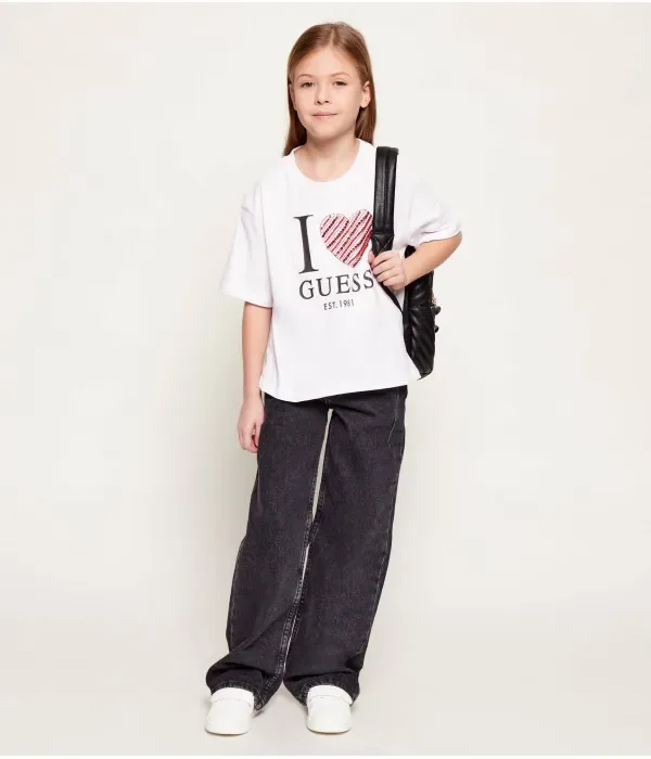 Футболка relaxed fit Guess, белый — фото 2