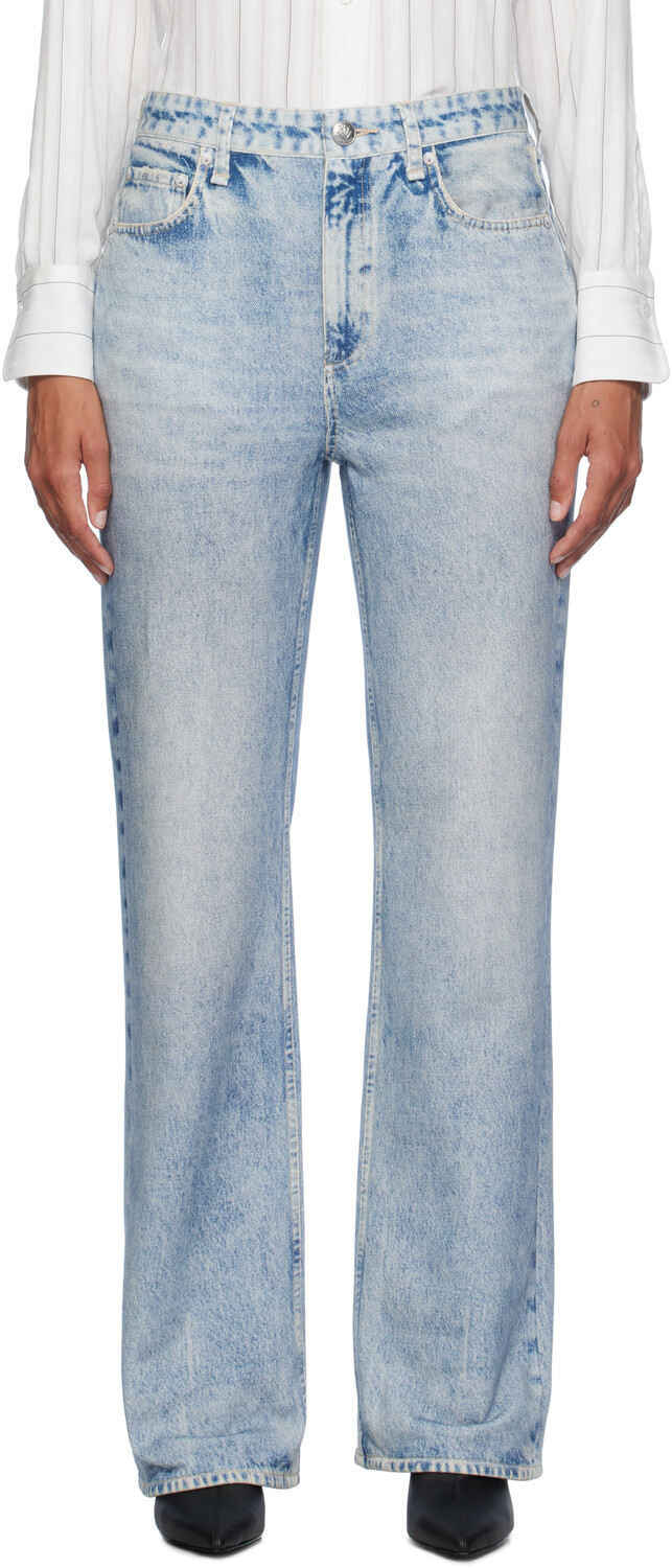 

Широкие брюки Miramar синего цвета rag & bone