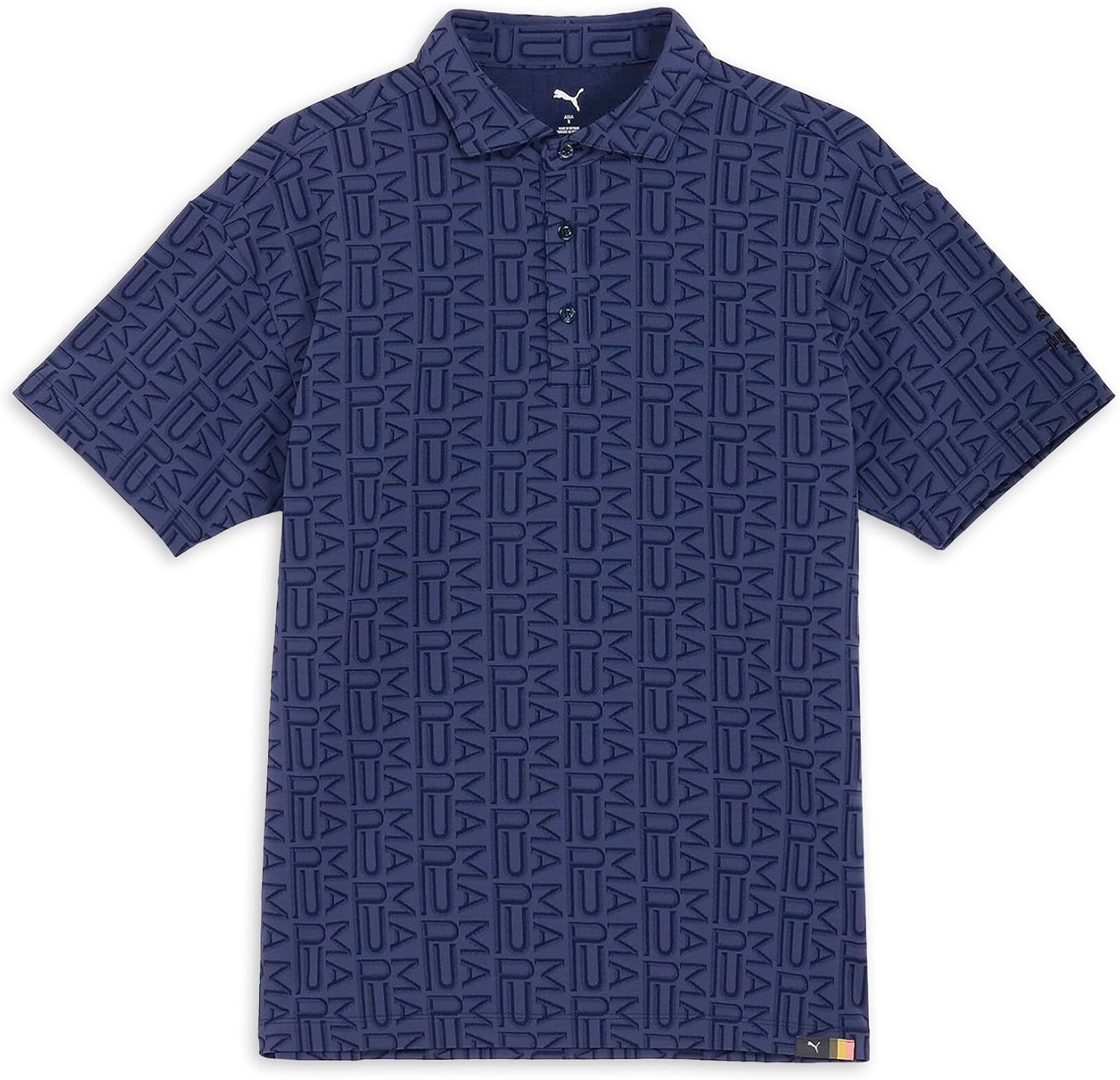 

Рубашка-поло Golf FOG Jacquard AOP Puma, темно-синий