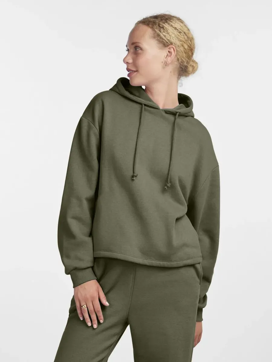 

Толстовка с капюшоном "PCCHILLI LS HOODIE NOOS BC" Pieces, зеленый