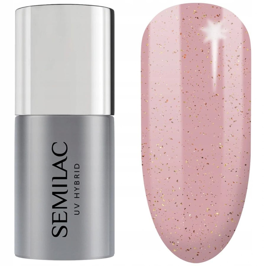 

Semilac Top No Wipe Blinking Copper & Gold Flakes T13, 7 мл