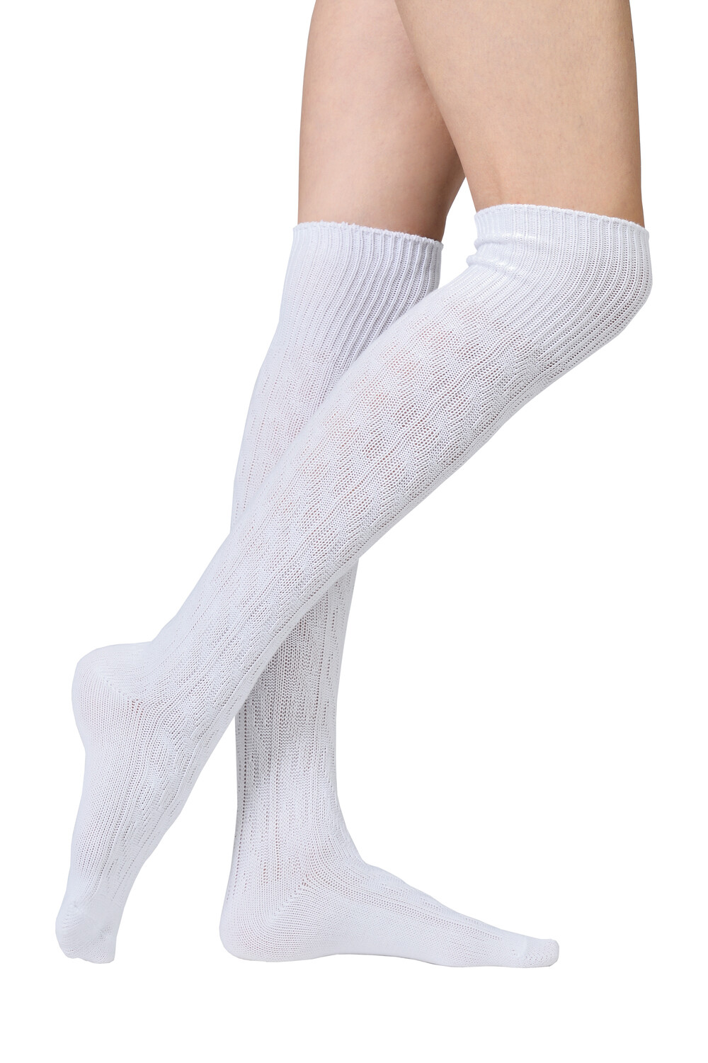 

Носки Vincent Creation Umschlag, Zopfmuster, Grobstrick, белый