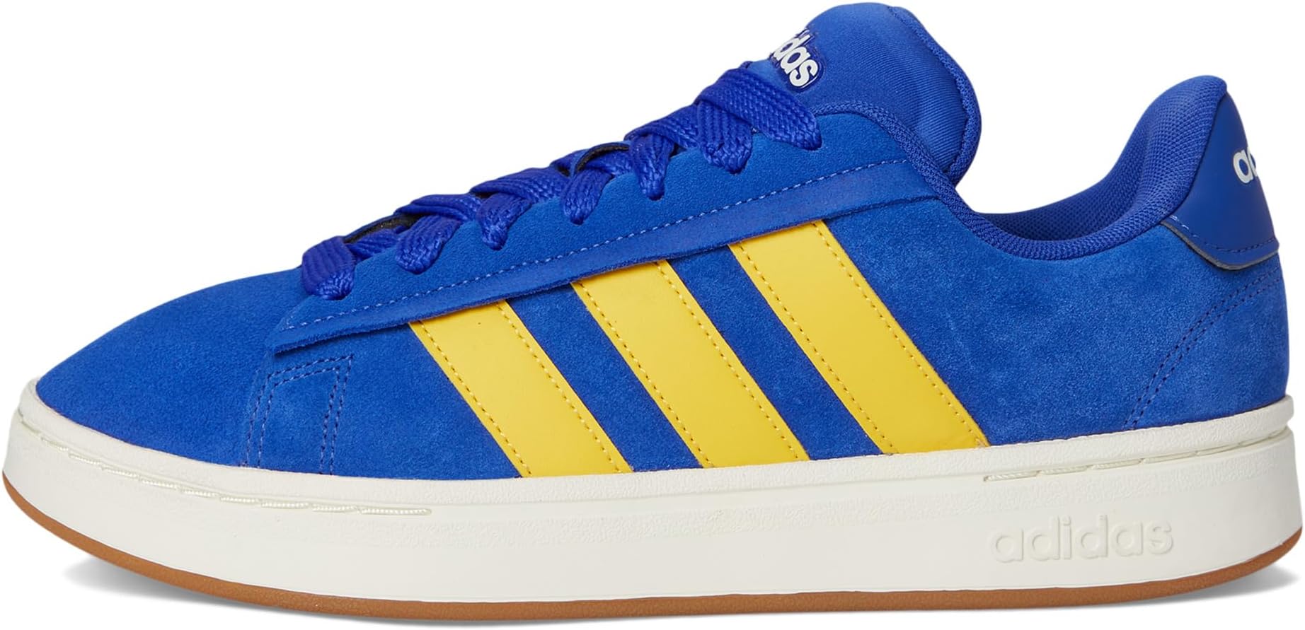 Кроссовки adidas Grand Court Alpha 00s, цвет Semi Lucid Blue/Utility Yellow/Off-White — фото 4