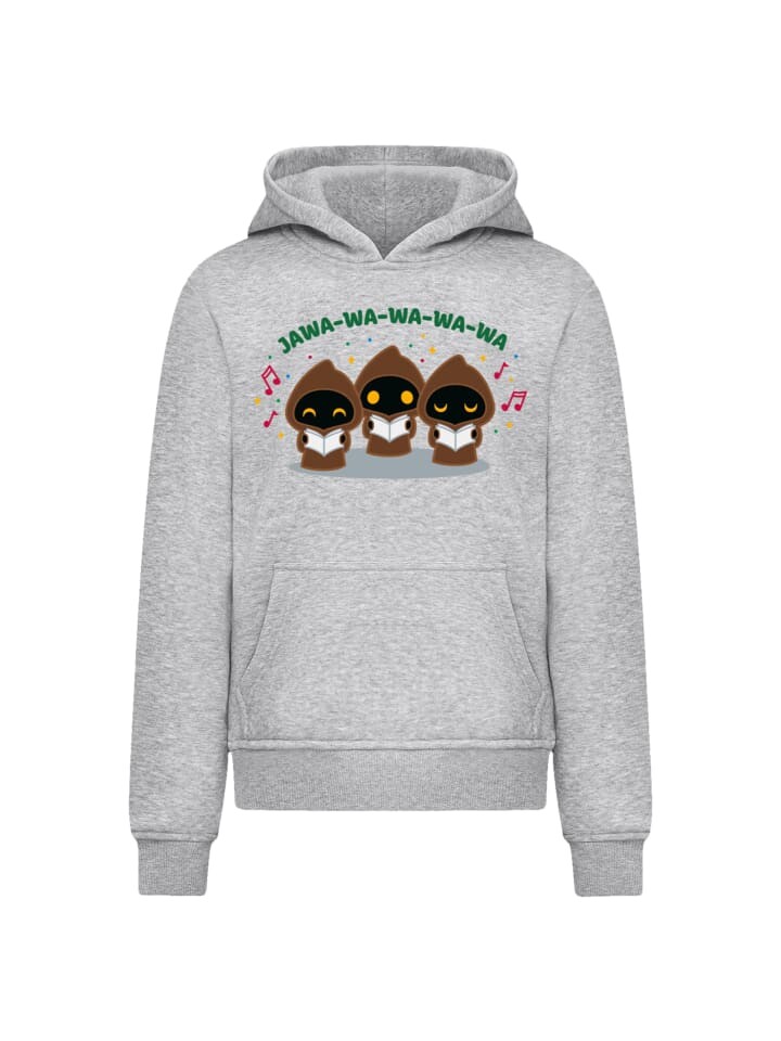 

Пуловер F4NT4STIC Hoodie Star Wars Jawa-Wa-Wa, пятнистый серый