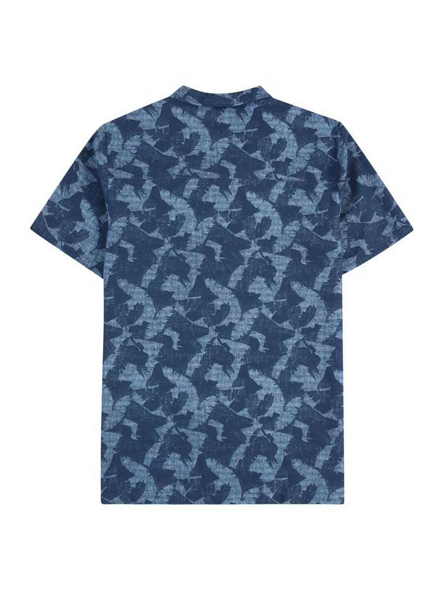 Рубашка на пуговицах классического кроя s.Oliver, цвет Navy/Smoke blue — фото 2