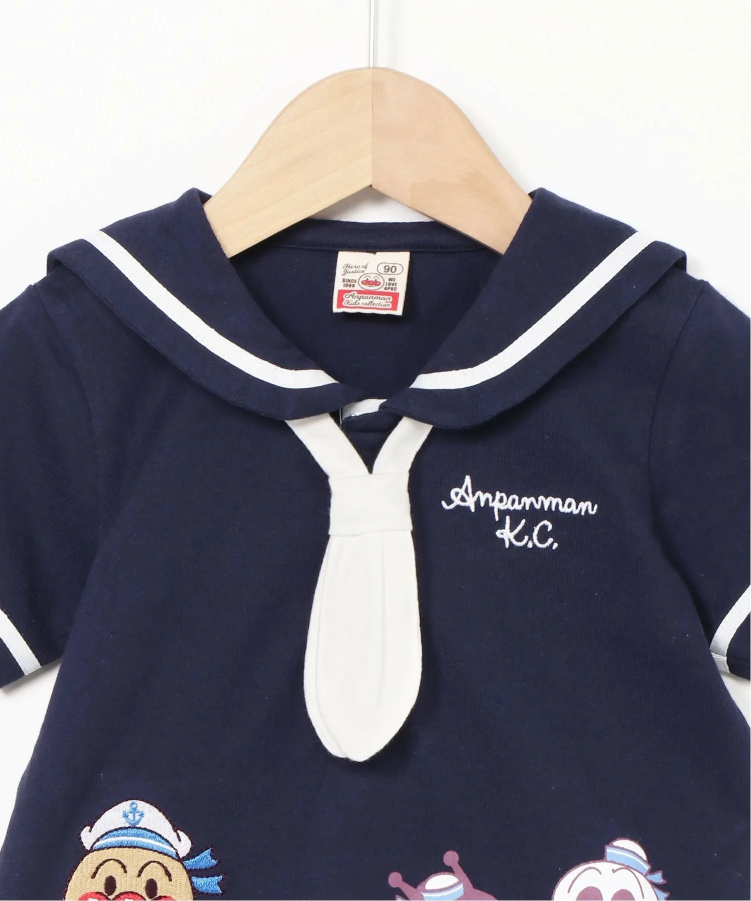 Детская коллекция ANPANMAN / (K) Футболка Anpanman Baikinman Marine Sailor Anpanman Kids Collection, Navy — фото 4