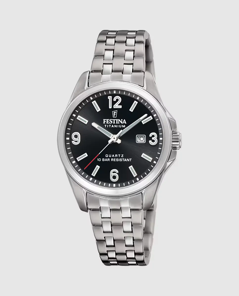 

F20697/3 Женские часы из титановой стали серого цвета Festina, серый