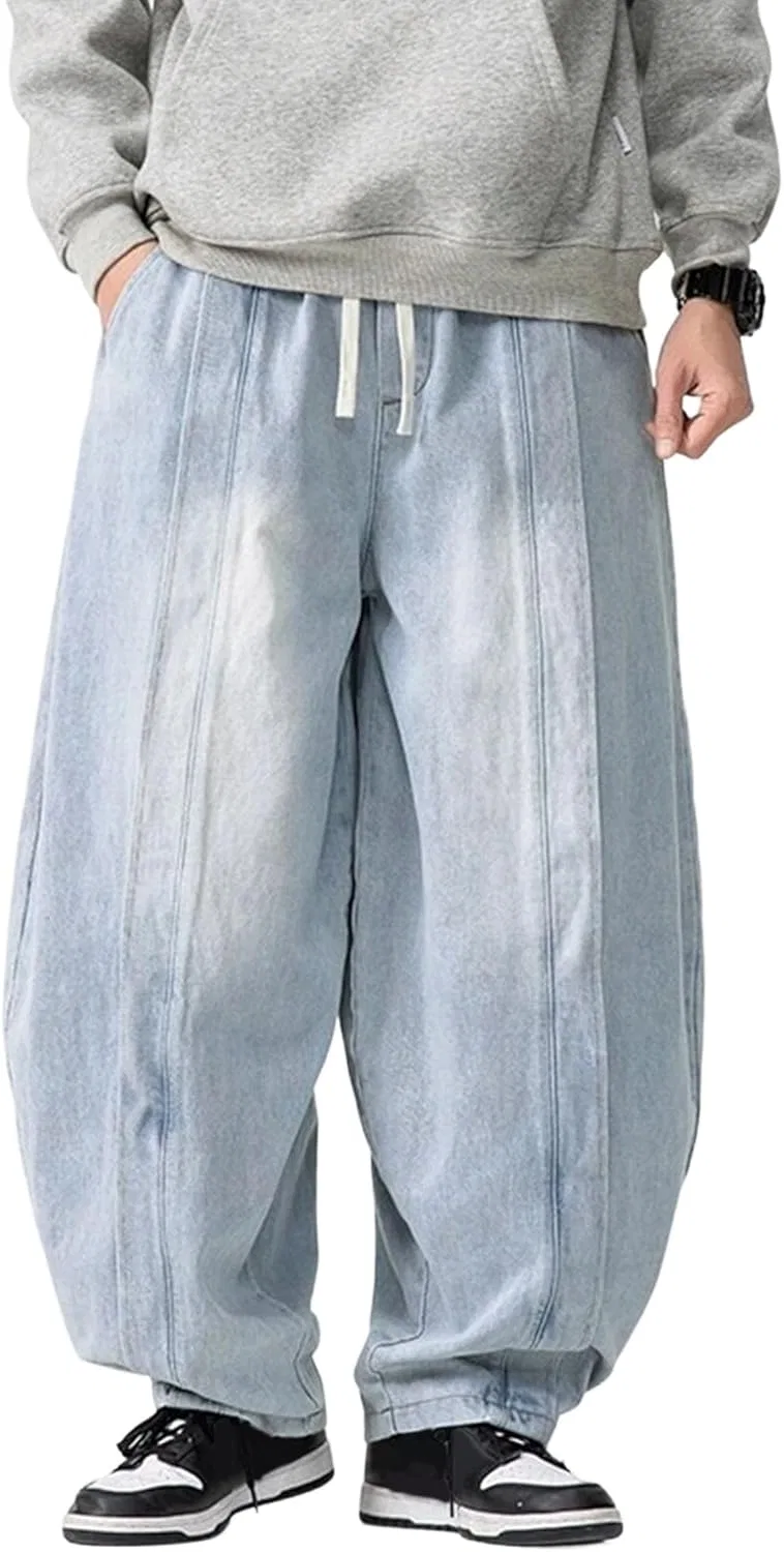 Джинсы широкие Mens Baggy Jeans, Light Blue