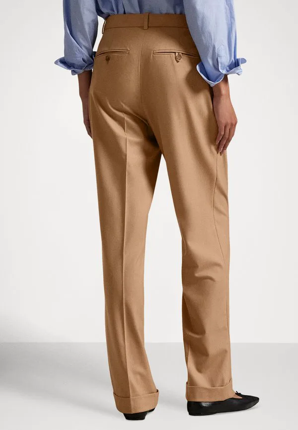 Брюки из шерстяной смеси Polo Ralph Lauren, Camel — фото 3