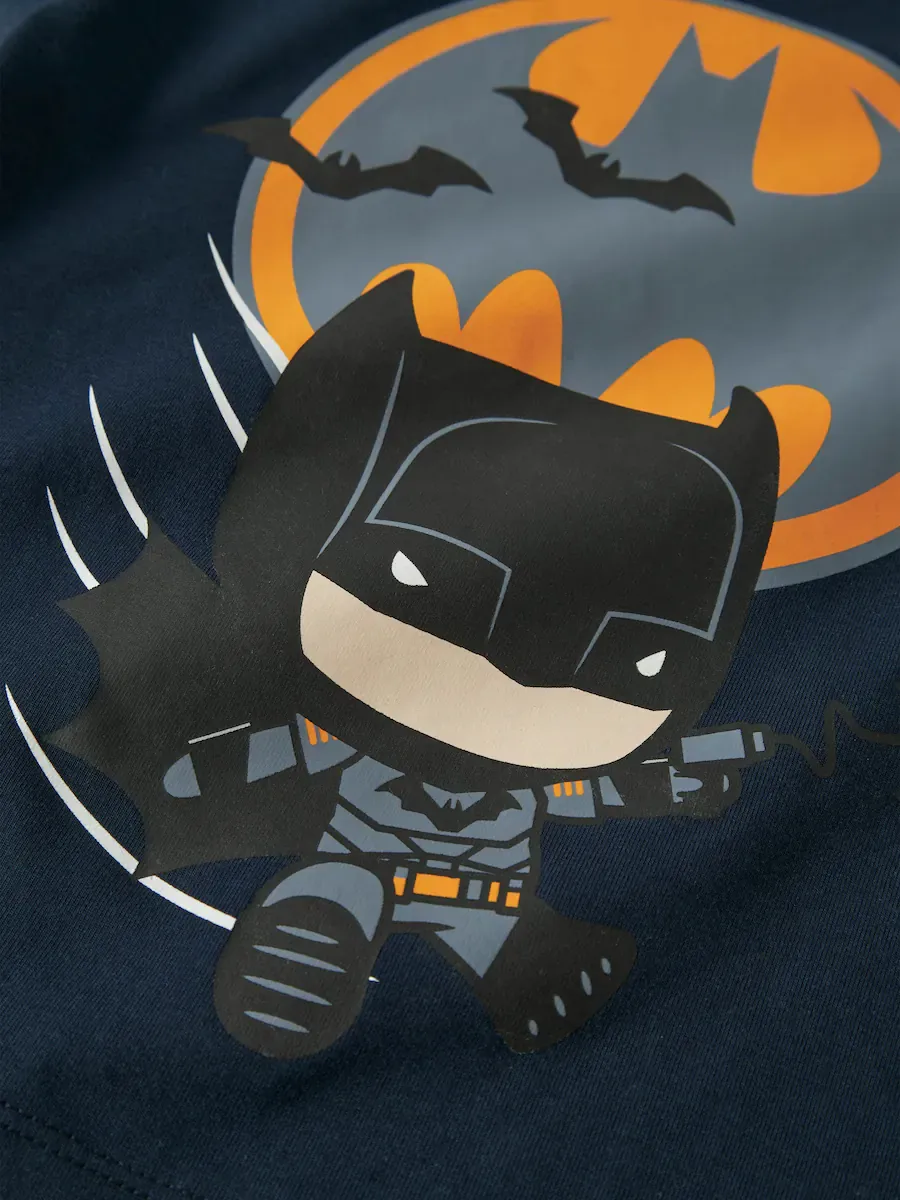 Футболка BATMAN с рельефом Name it, темно-синий — фото 3