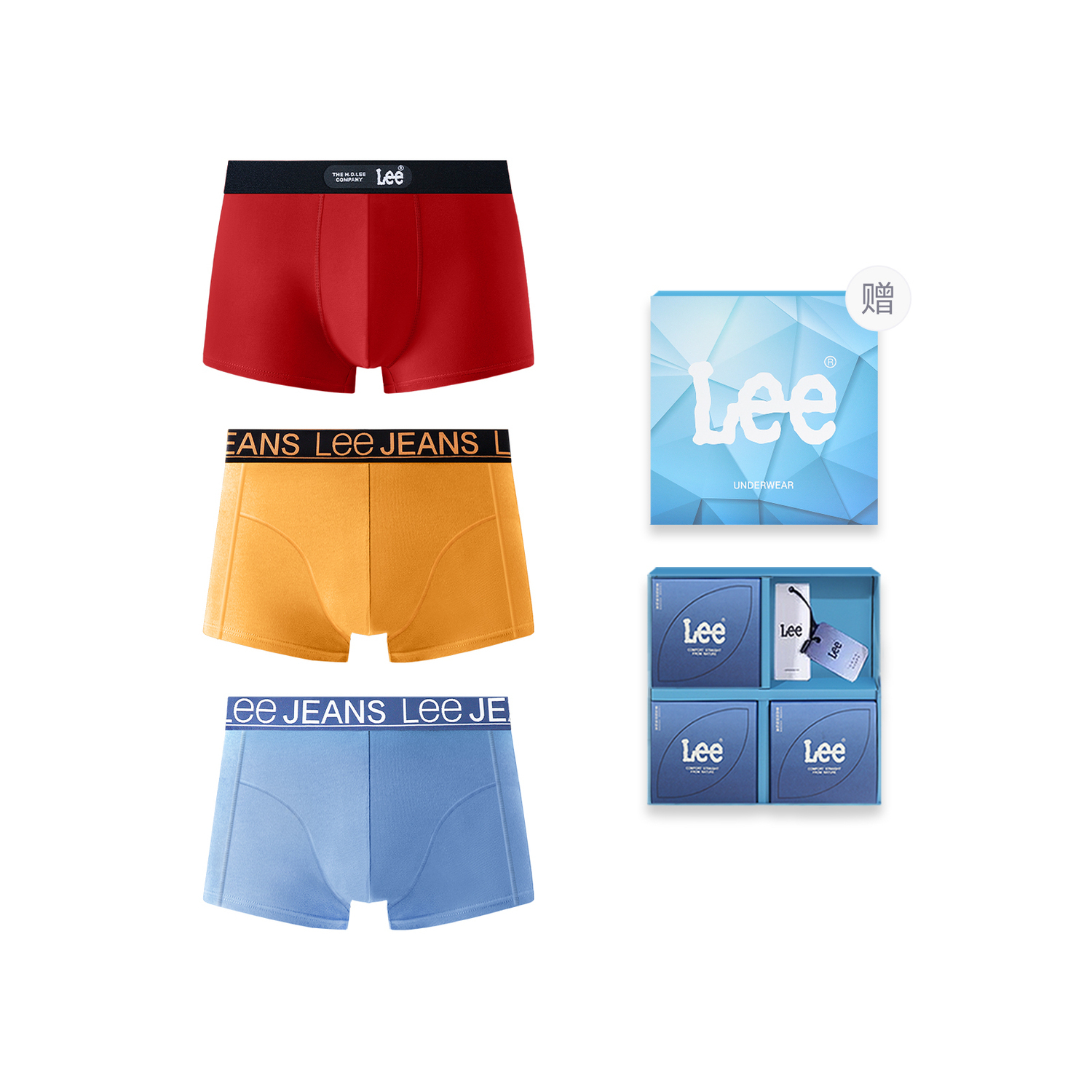 

Lee Классический 101 подарочный набор нижнего белья для мужчин, 3 штуки