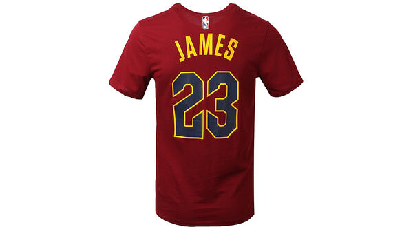 Футболка nba lebron james cavaliers limited sw fan edition basketball short sleeve red Nike, красный — фото 2