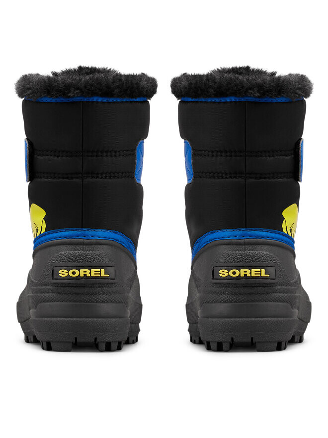 Зимние Ботинки Sorel Childrens Snow Commander BootNC5190-001 Schwarz, цветной/черный — фото 3