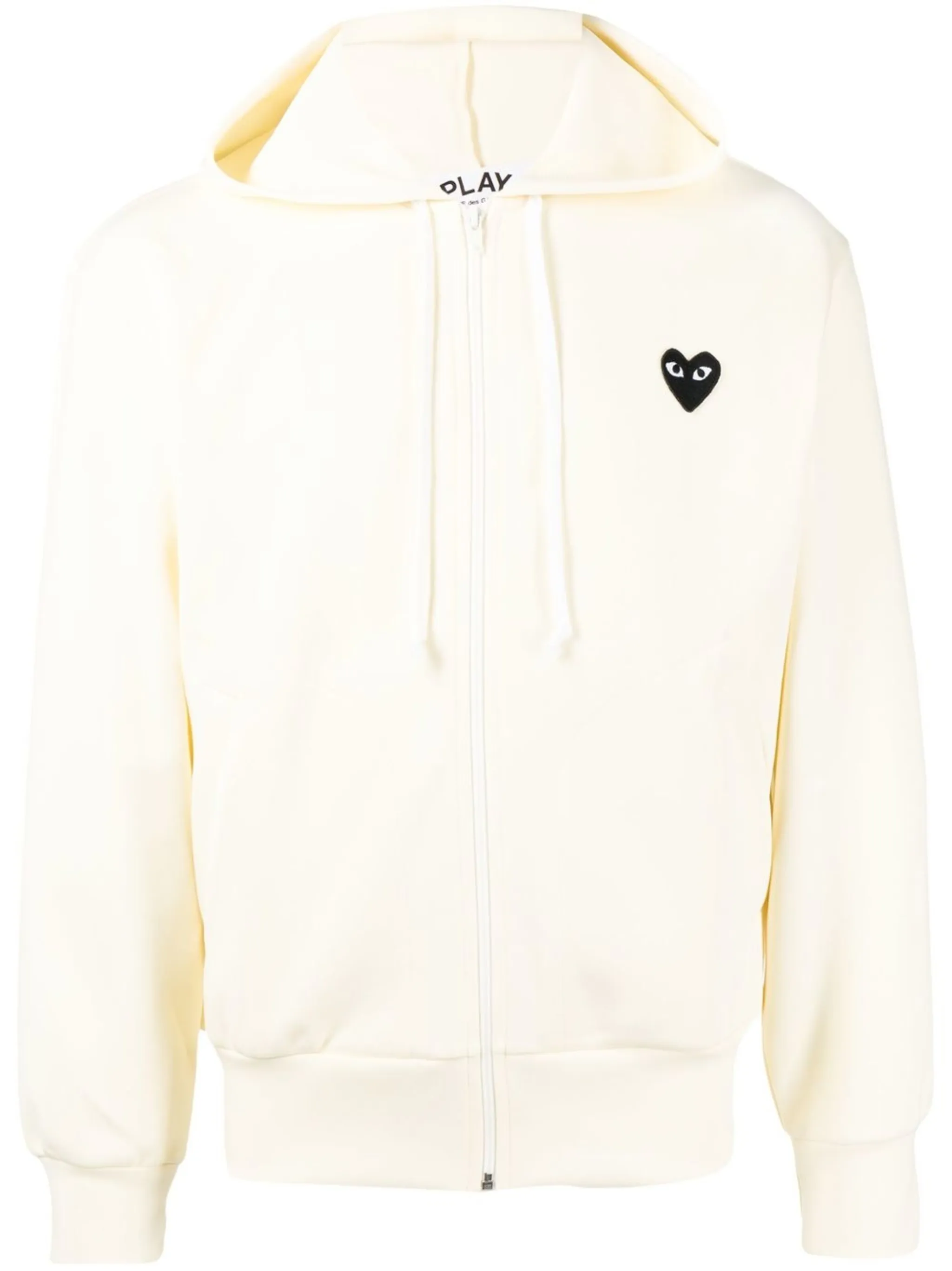 

Худи на молнии с логотипом Comme Des Garçons Play, желтый