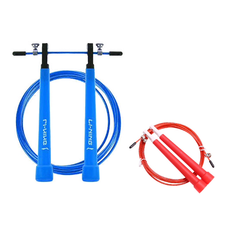 

Скакалка для скоростных тренировок материал троса pvc стальной трос, материал рукоятки pvc для учеников LINING, синий