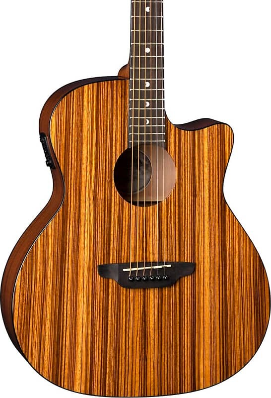 

Акустическая гитара Luna Gypsy Exotic Zebrawood Acoustic-Electric Guitar, Gloss Natural