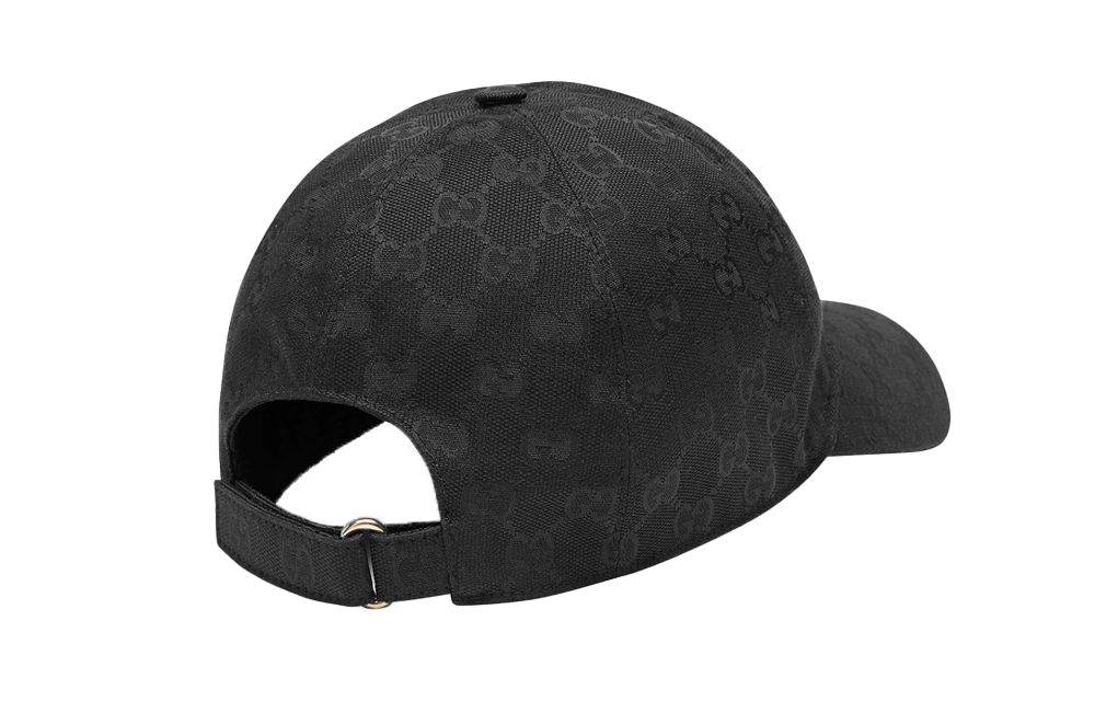 Gg Canvas Baseball Hat GUCCI, черный — фото 4