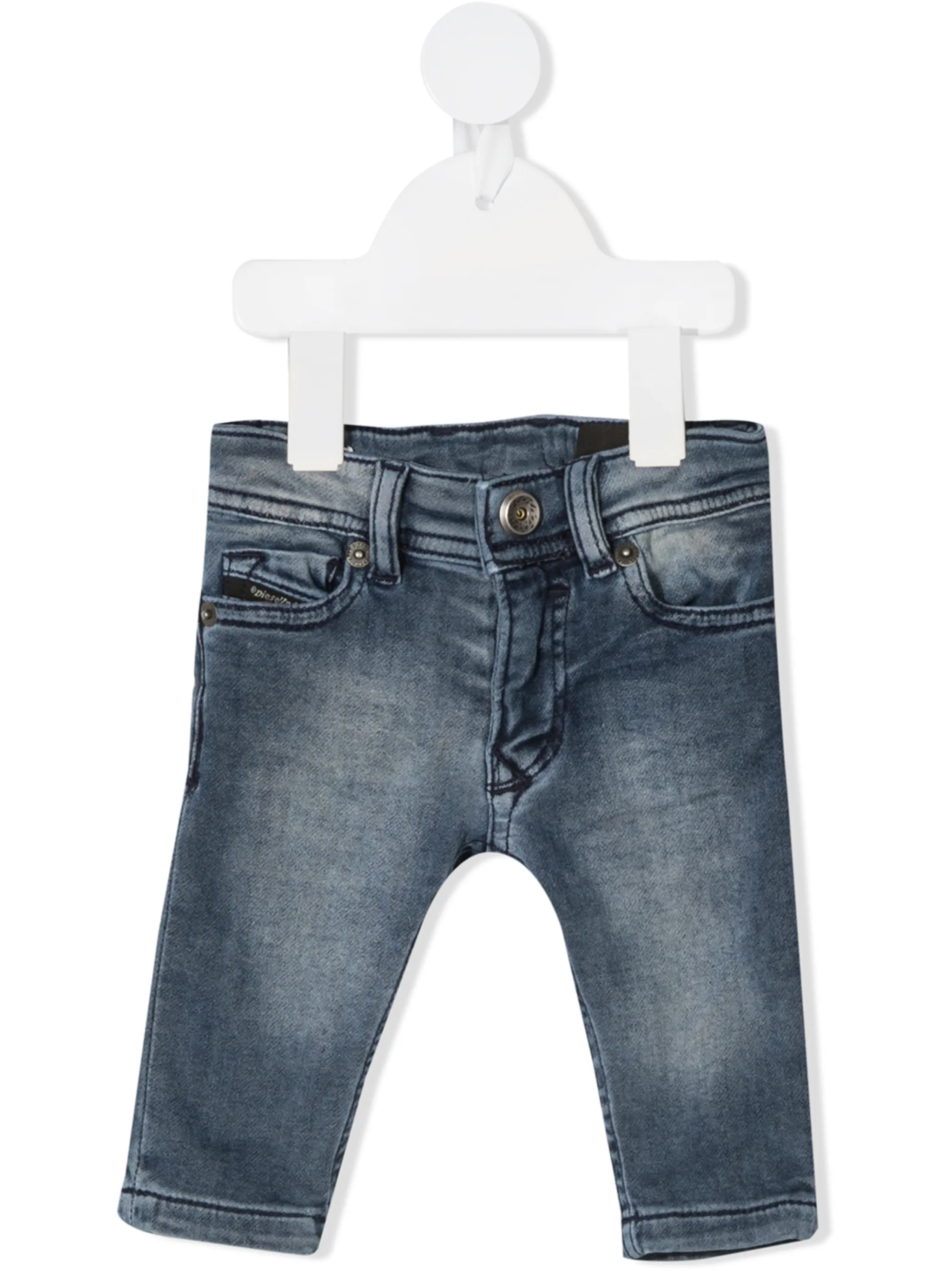 

Узкие джинсы средней посадки Diesel Kids, синий