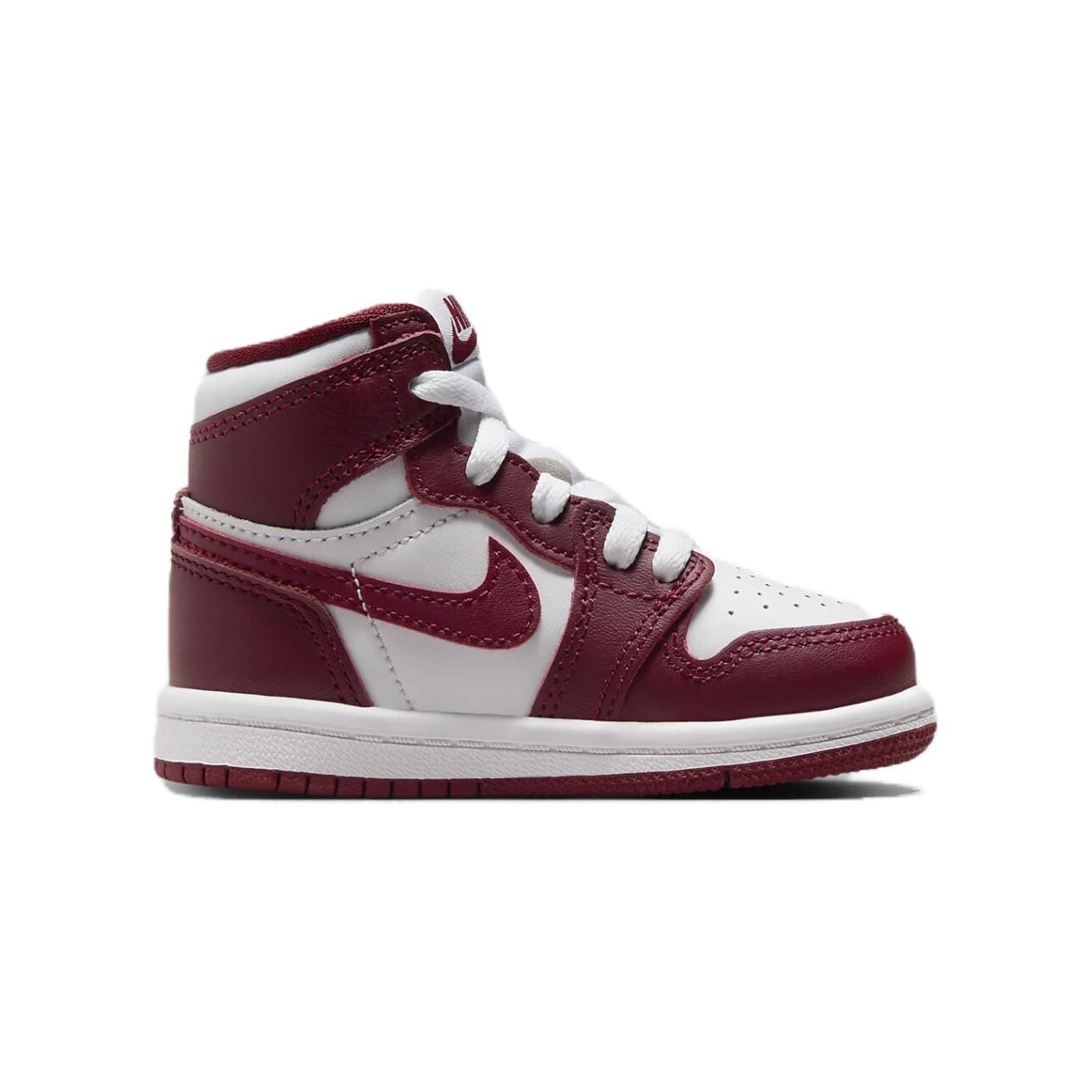 Кроссовки Jordan 1 Retro High OG Artisanal Team Red TD, белый/красный — фото 2