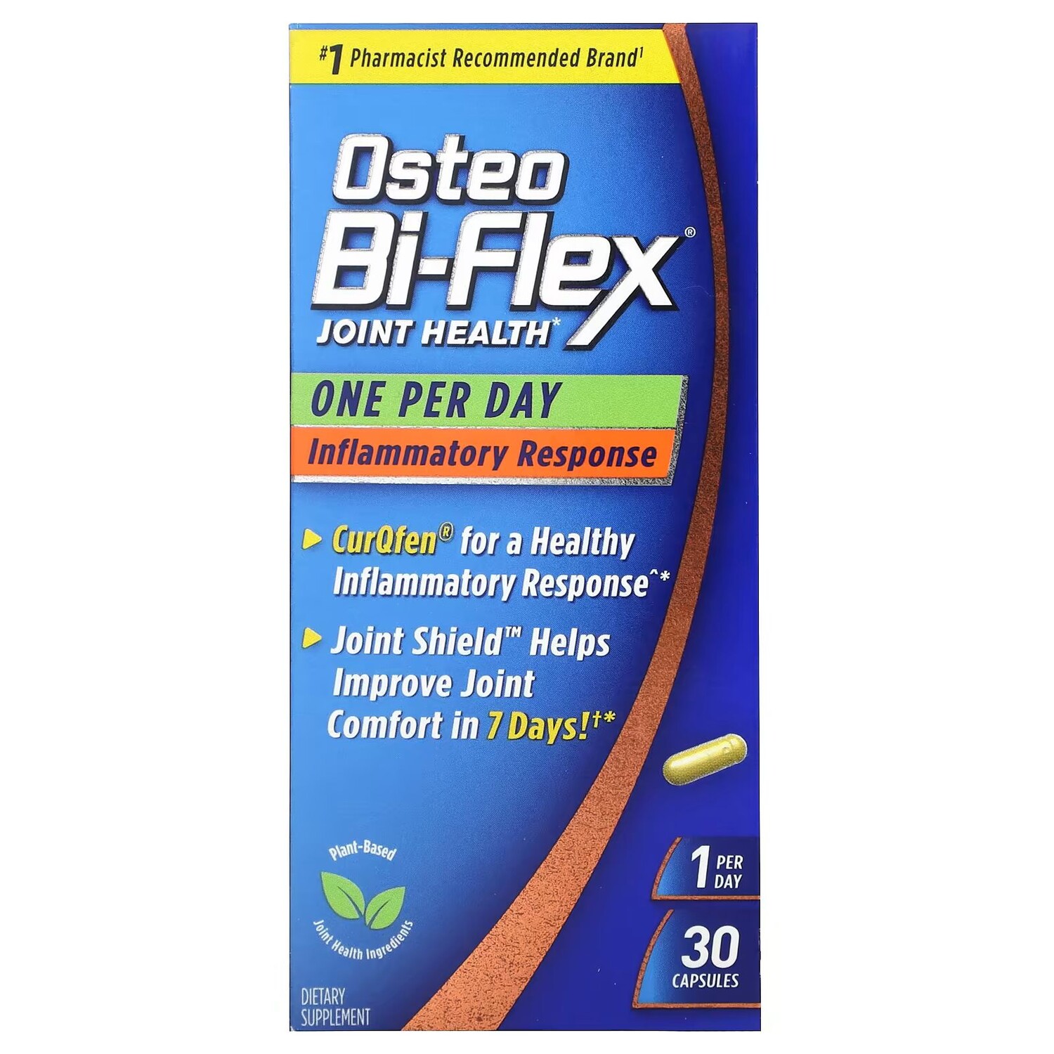 

Противовоспалительная реакция один раз в день, 30 капсул Osteo Bi-Flex