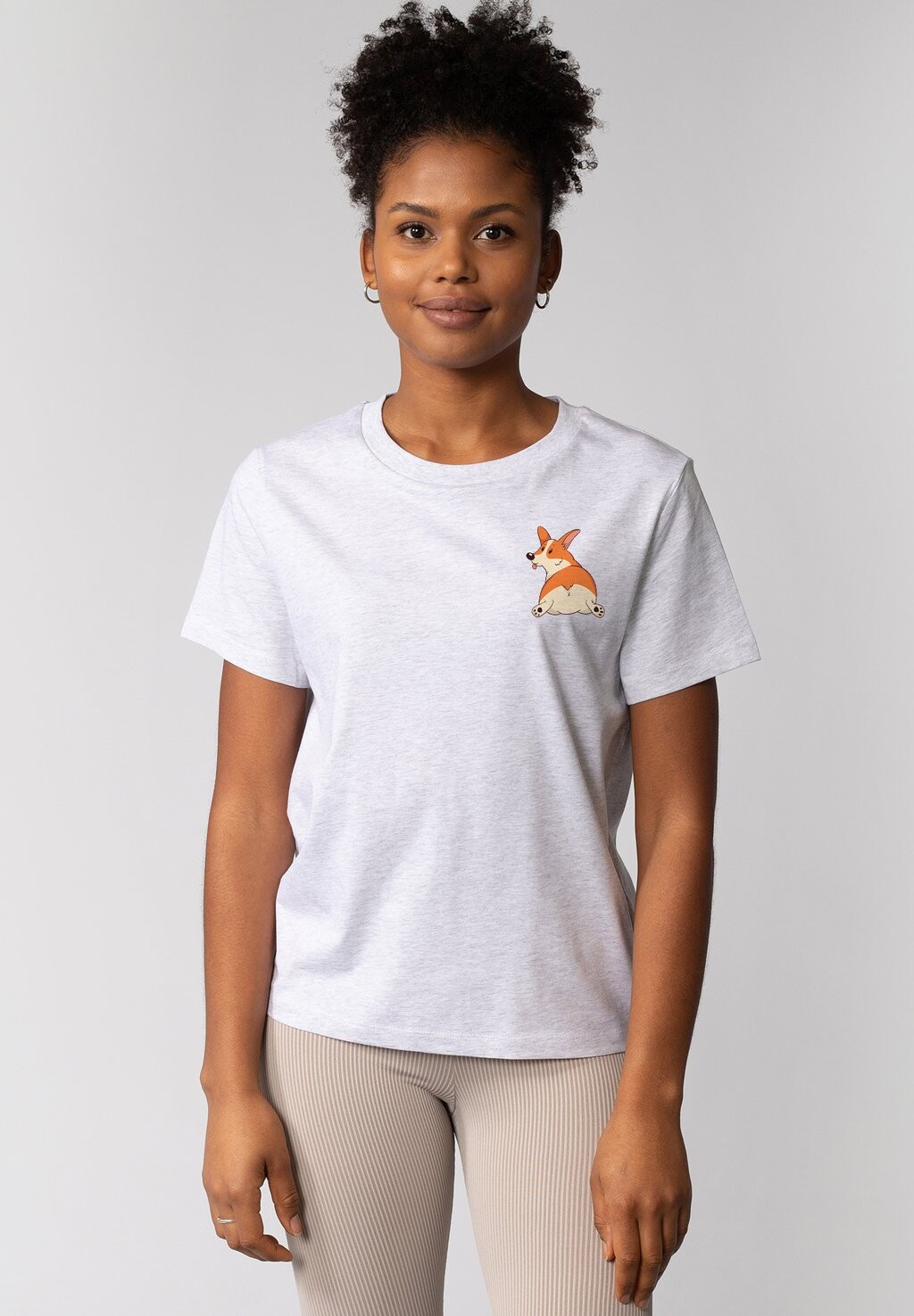 

Футболка с принтом CORGI watapparel, серый